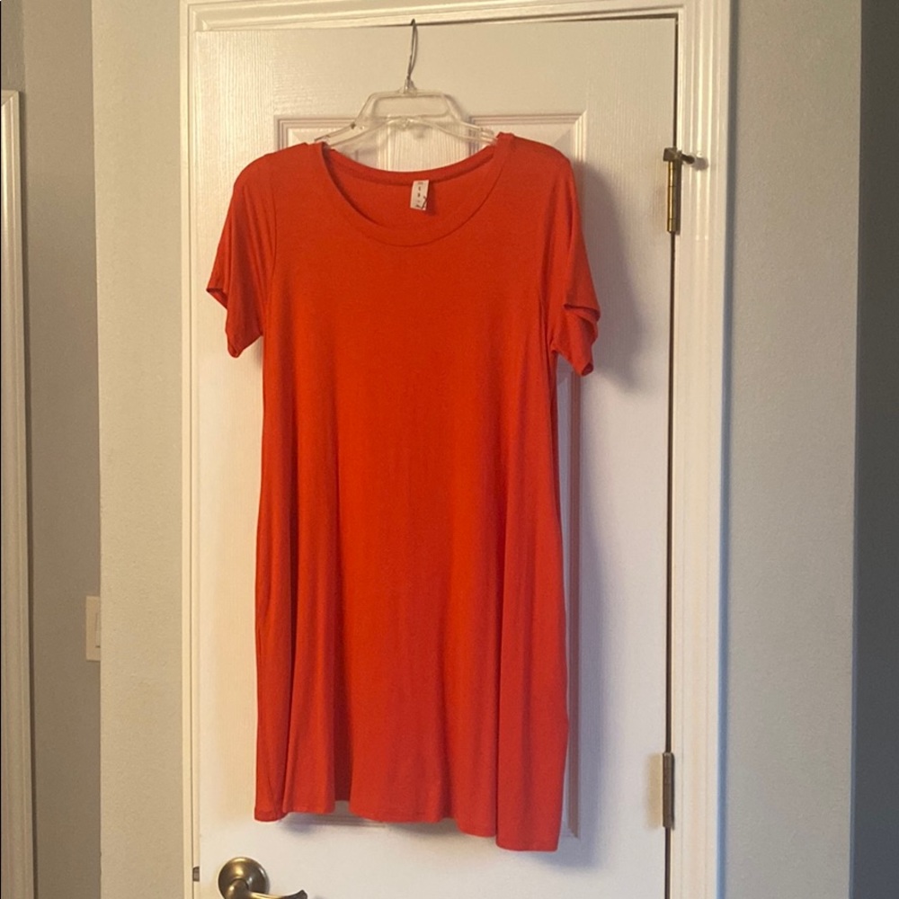 Red boutique dress